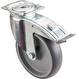 Přístrojová kolečka A80-zesílené-otočná s brzdou na čtyři šrouby